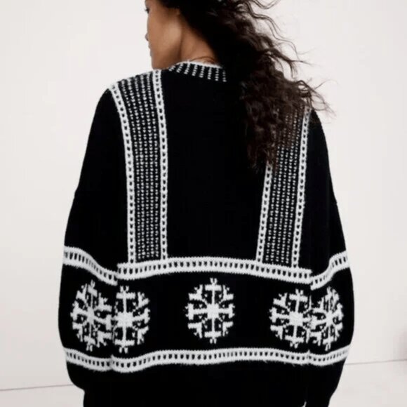 NWT Banana Republic Fair Isle Crew-neck Sweater 2025 HOLIDAY Collection Preview - Picture 6 of 10